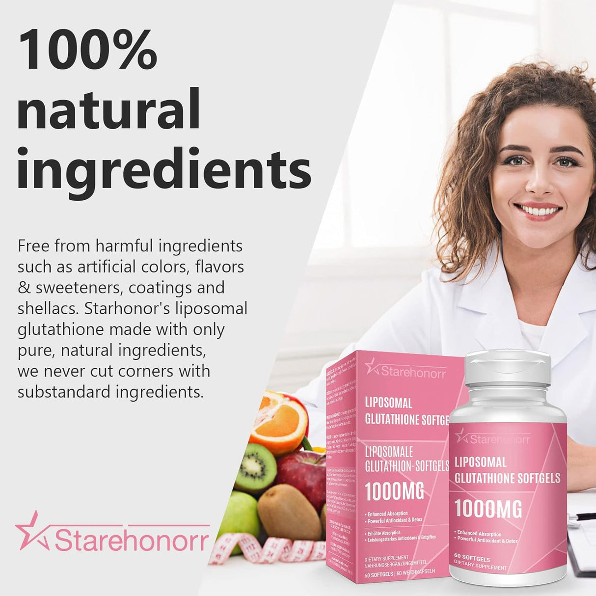 Suplementos Alimenticios Cápsulas blandas de glutatión