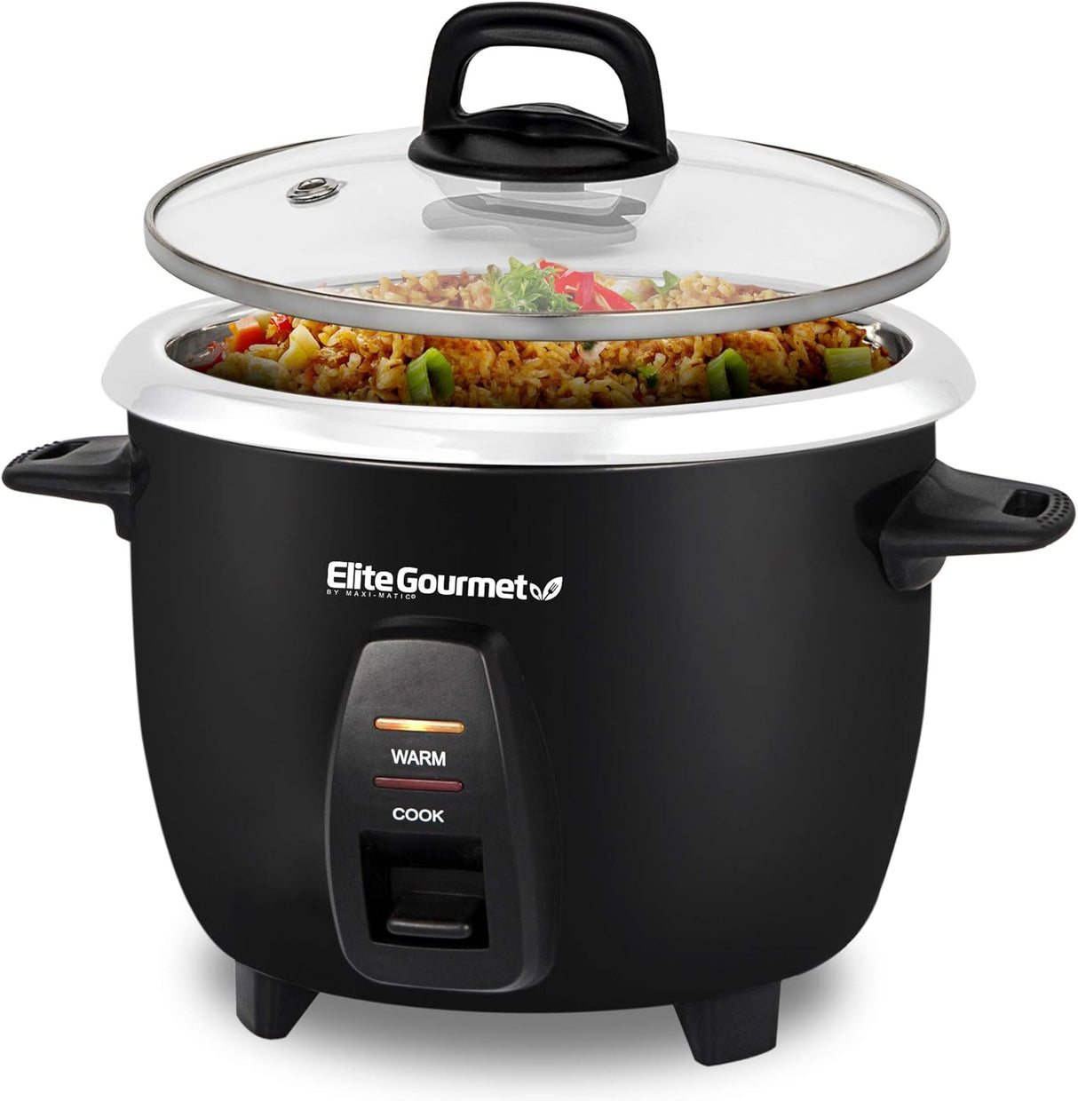 Olla Arrocera Elite Gourmet ERC2010B, 10 tazas, acero inoxidable