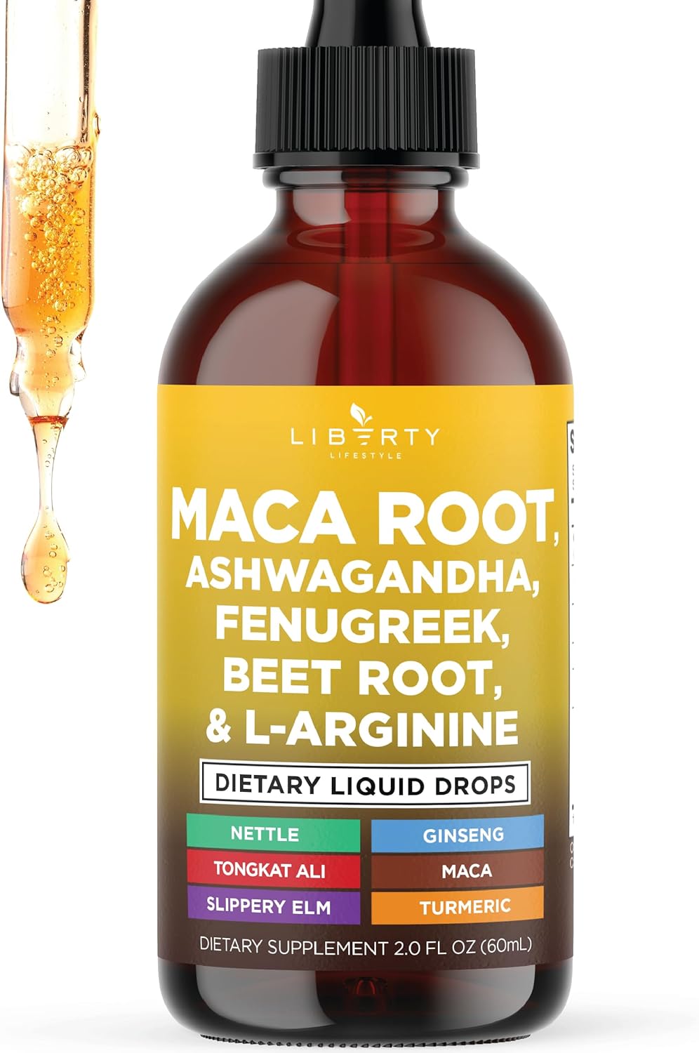 Suplemento líquido de Maca, Ashwagandha y más, 2oz