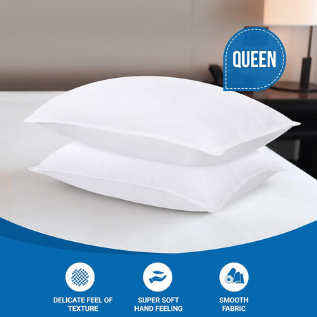 Cojines Utopia Bedding para dormir, tamaño Queen, set de 2