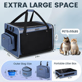 Transportín Extra Grande para Gato Petskd, 5 Ventanas, 55LBS