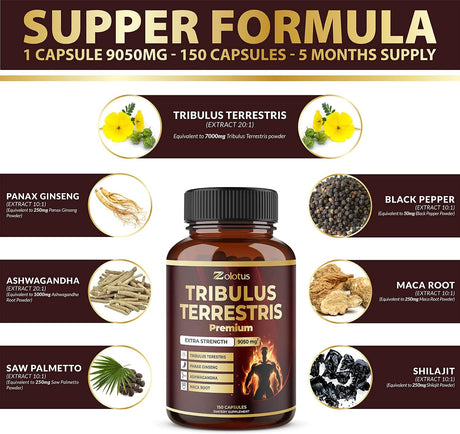suministro de 5 meses 9050 mg cápsula energía