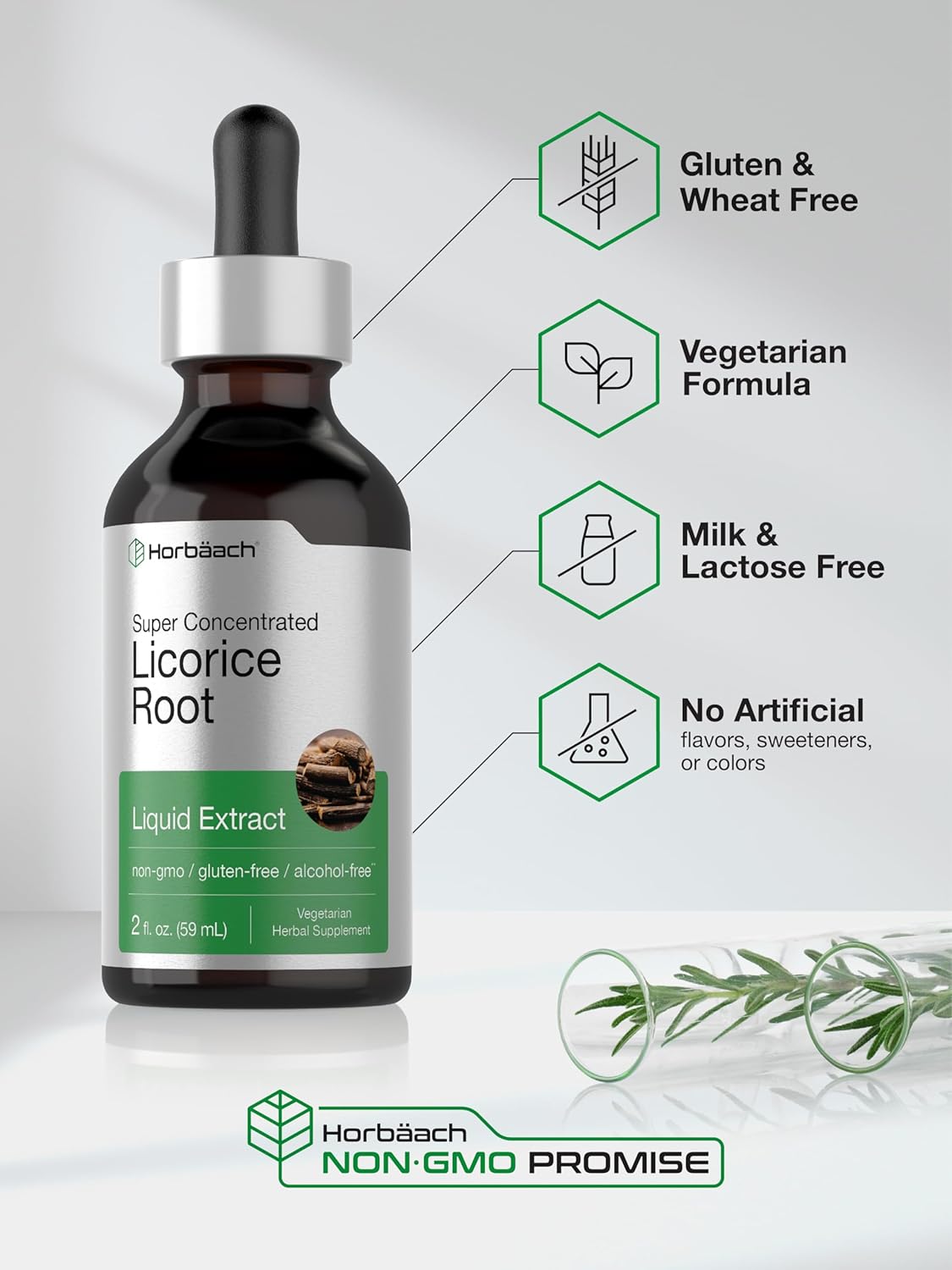Extracto de Regaliz Horbäach | 2 fl oz | Sin Alcohol, Vegetariano
