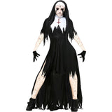 Disfraz de monja espeluznante para mujer talla XS
