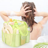 Portable Mesh Shower Caddy with Drawstring for Dorm & Travel