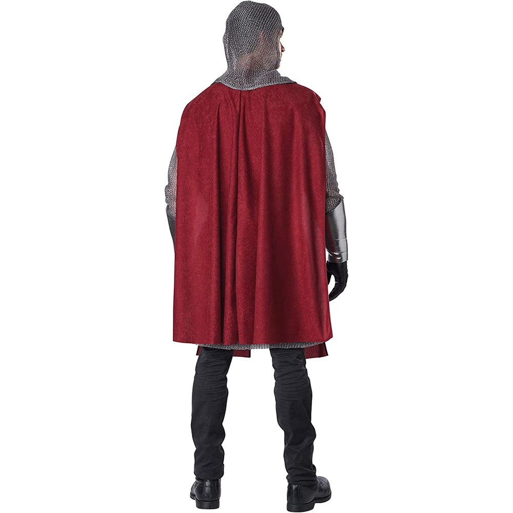Disfraz adulto de caballero (rojo) talla L/XL