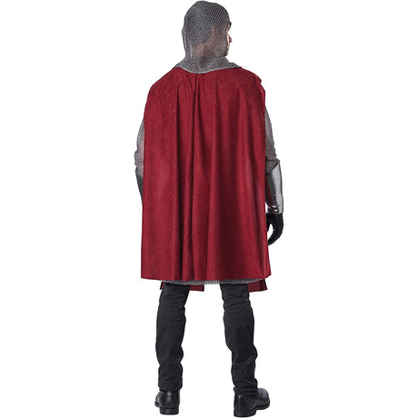 Disfraz adulto de caballero (rojo) talla L/XL