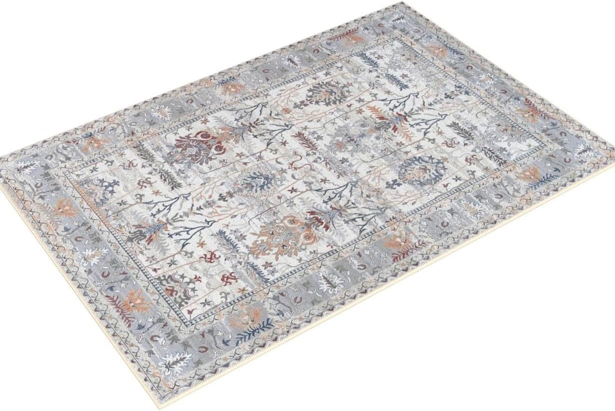 Alfombra Adiva 3x5 Lavable Antideslizante Vintage 3' x 5