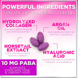 Vitaminas para cabello, piel y uñas - Biotina 5000mcg, 60 cápsulas