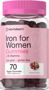 Jaleas de Hierro Horbäach para Mujeres | B Vitamins | 70 Uds
