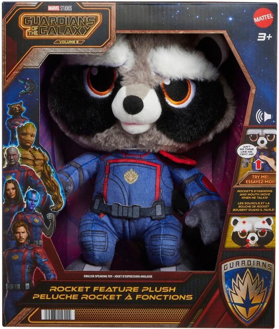 Muñeco Plush de Rocket Raccoon con sonido - Marvel