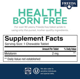 FREEDA Ayuda para dormir para adultos y niños Kosher 2 mg
