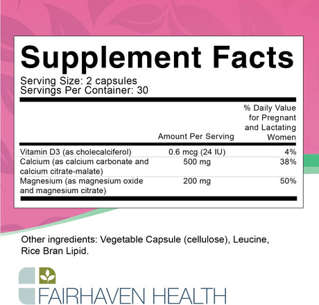 Suplemento embarazo Fairhaven Health Peapod Cal-Mag