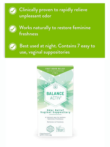 Suplementos Alimenticios Supositorio vaginal para olores
