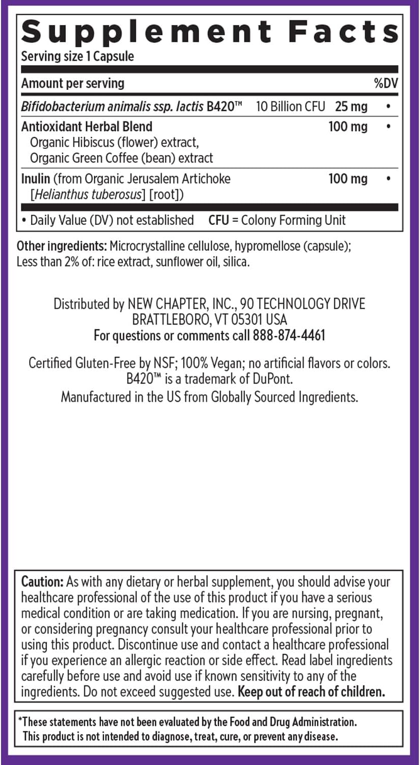 Nuevo Capítulo Daily Dual Biotic Probiótico + Prebiótico, 60 cápsulas