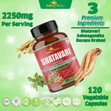 Cápsulas Orgánicas de Shatavari y Ashwagandha - 120 Unidades