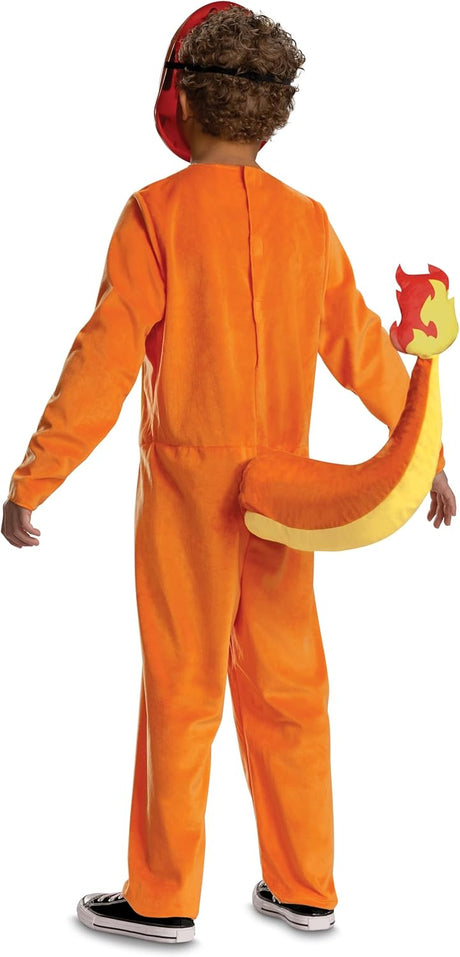 Disfraz Charmander Pokémon Deluxe Niños con Cabeza Oficial