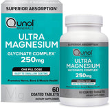 Suplemento de Magnesio Qunol, 250mg, 60 Cápsulas