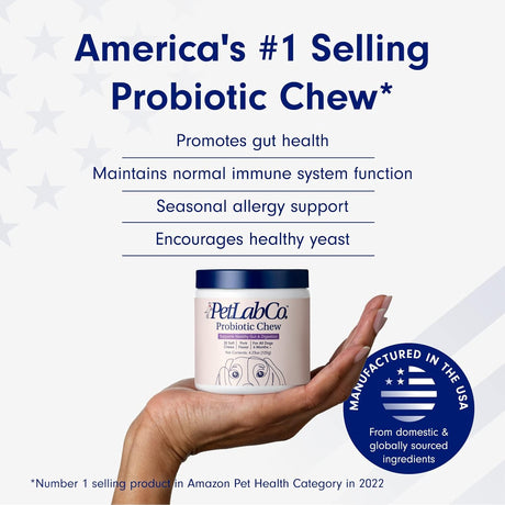 Probioticos para Perros PetLab Co., Salud Digestiva 30 Chews