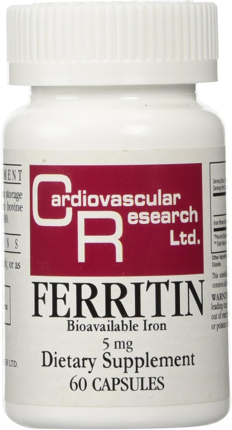 Suplemento de Hierro Ferritina Máxima, Cardiovascular, 60 Caps.