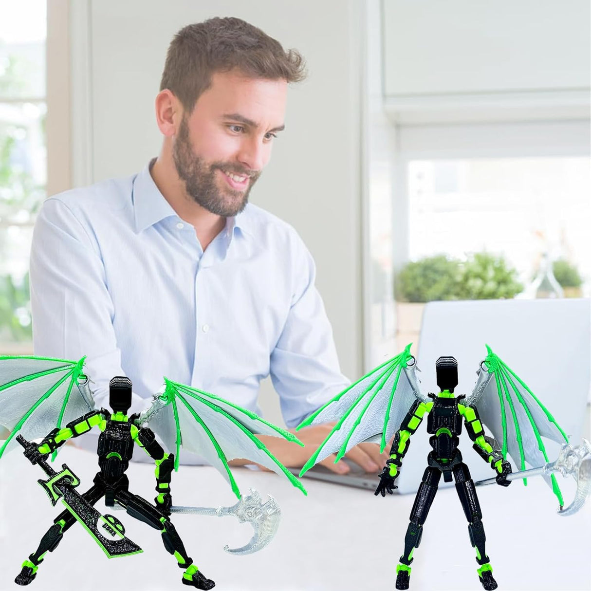 Juego de Figuras de Acción Titan 13, Figuras Móviles 3D, T13