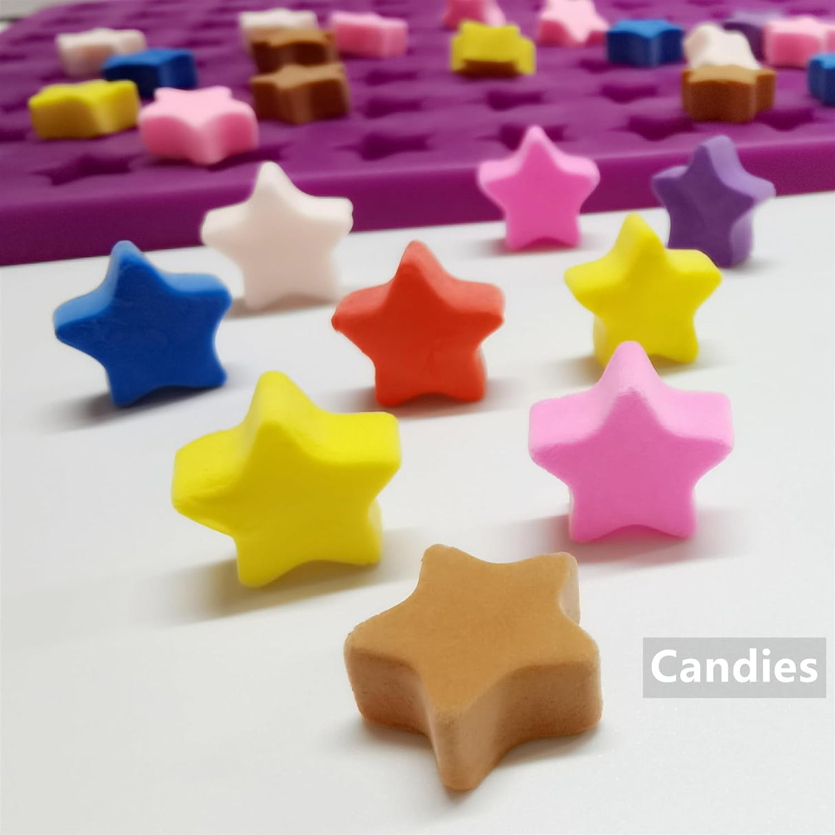 Moldes de Silicona Mini Estrella, Marca: Sin referencia, 4 piezas