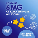 Gomitas de Melatonina Sin Azúcar 6 mg - 120 Gummies Extra Fuerza