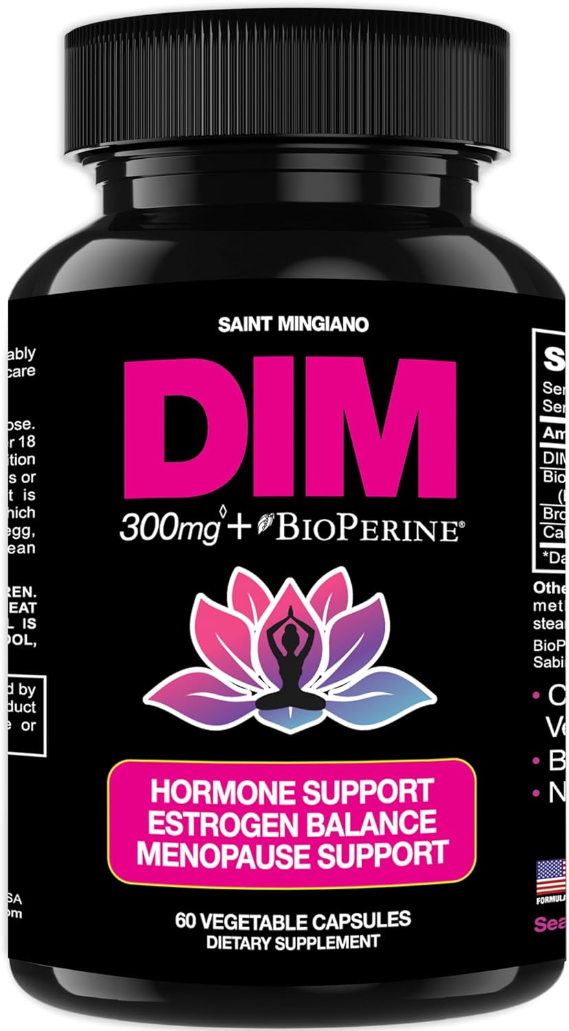 Suplemento de DIM 300 mg | Hormona Equilibrio Mujer | 60 Caps.