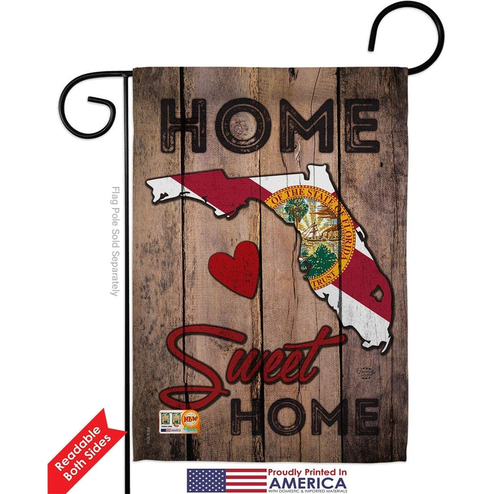 Bandera Home Sweet Home Americana  de doble cara