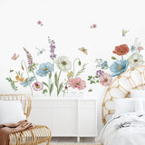 Stickers de Poppy Floral Wondever para Paredes - Peel and Stick