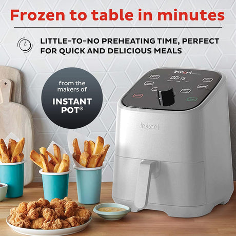 Mini Freidora de Aire Instant Vortex 2QT, cocina rápida, 100 recetas