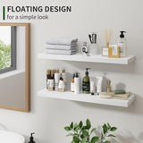 Estanterías Flotantes Marsmiles, Madera Rústica, 24 Pulgadas