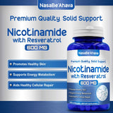 Suplemento Nicotinamida con Resveratrol  120 cápsulas