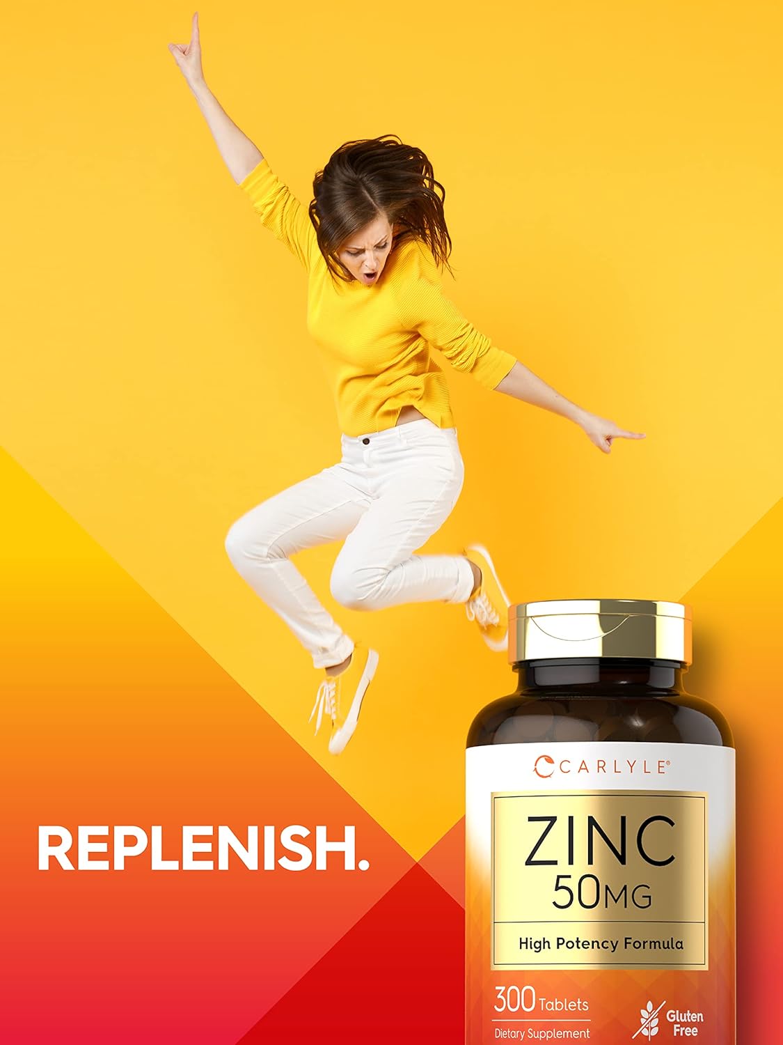 Suplementos Zinc 50mg   300 comprimidos  vegetariano