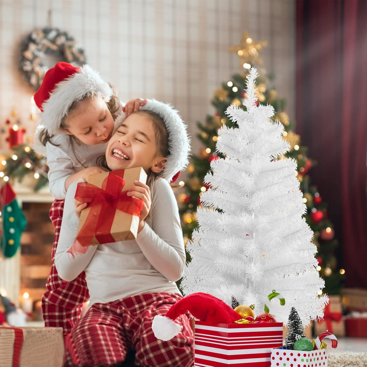 Árbol de Navidad artificial de mesa, 130 puntas, modelo 3Ft