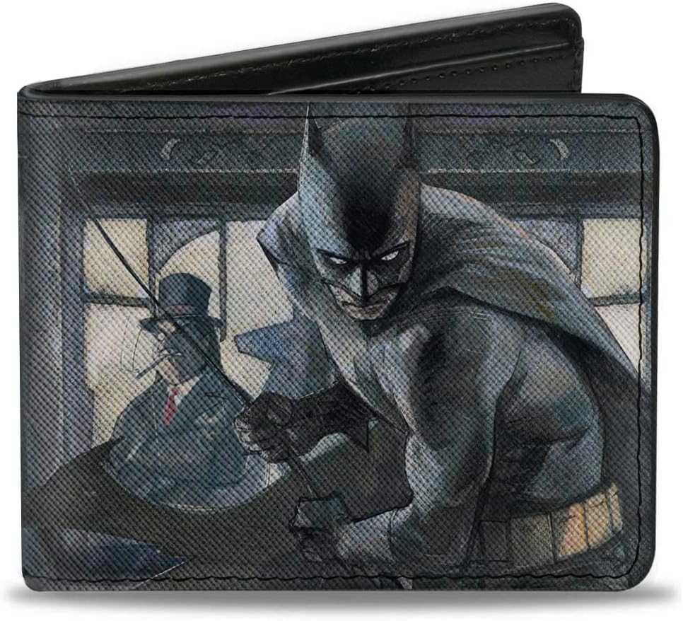 Cartera Plegable Unisex para Adultos Bifold Batman