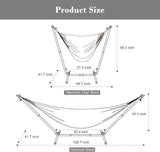 Hamaca 2 en 1 SUNCREAT con soporte, capacidad 475 lbs, modelo patentado