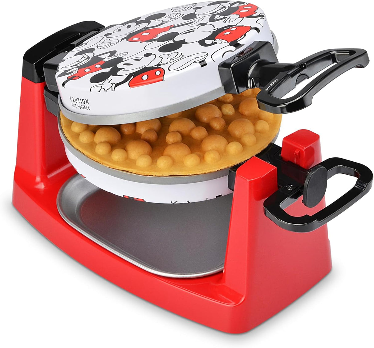 Máquina de Waffles Burbuja Mickey Mouse de Disney, Flip-Over