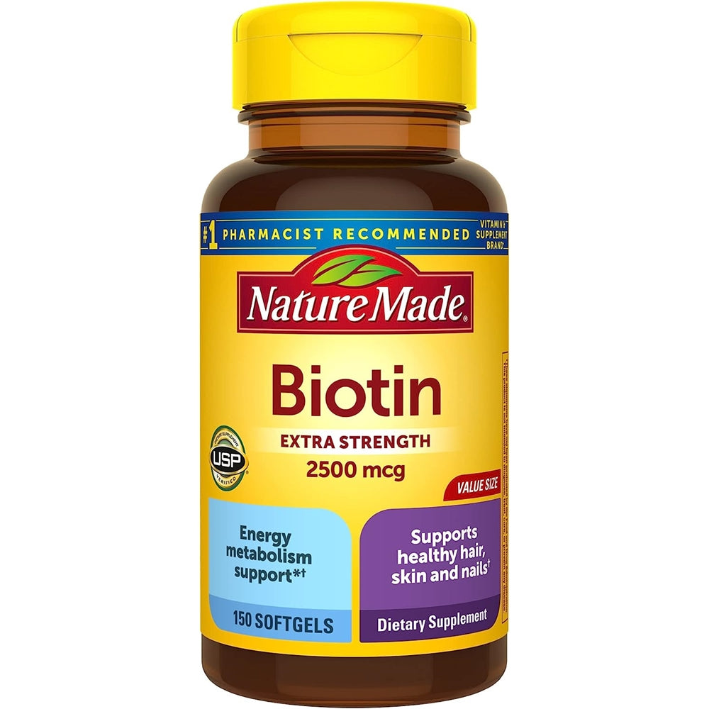 Suplemento Biotina piel y uñas de 2500 mcg de 150 días