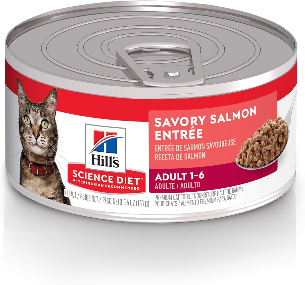 Alimento húmedo para gatos receta de salmón sabroso