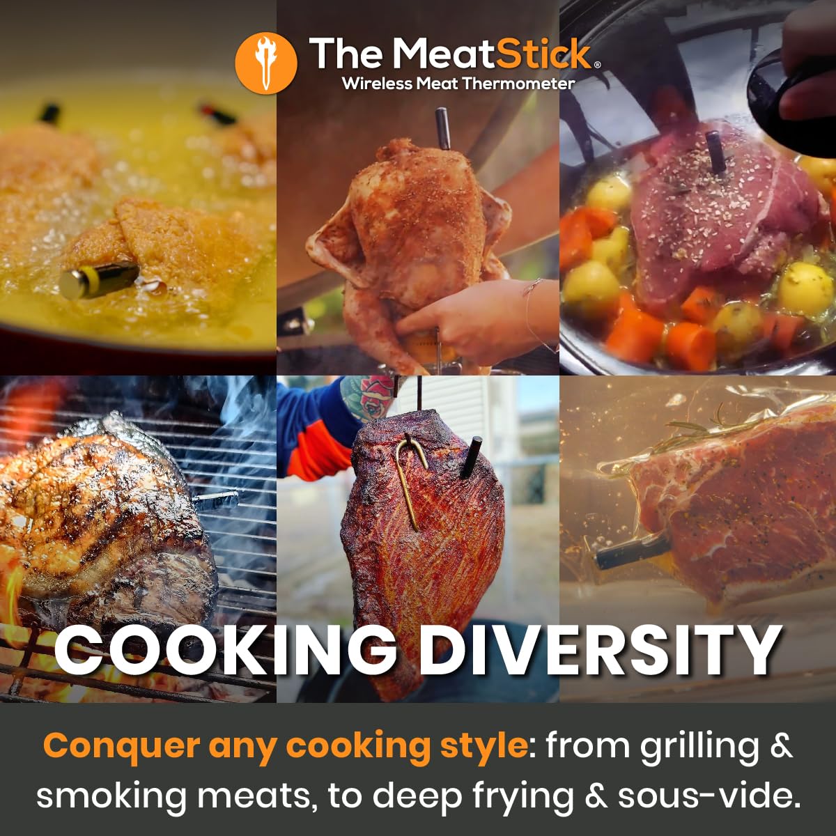 Termómetro Inalámbrico para Carne MeatStick - Grilling y Horno