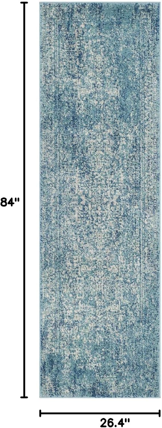 Alfombra Runner Oriental Desgastada para Sala y Pasillo EVK256C
