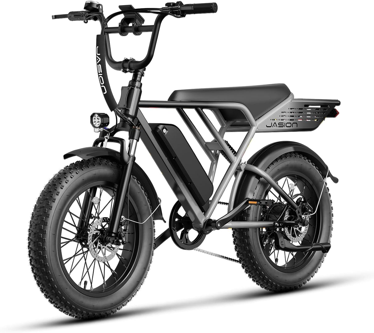 Bicicleta Eléctrica Jasion RetroVolt 1500W, 30MPH, 70 Millas