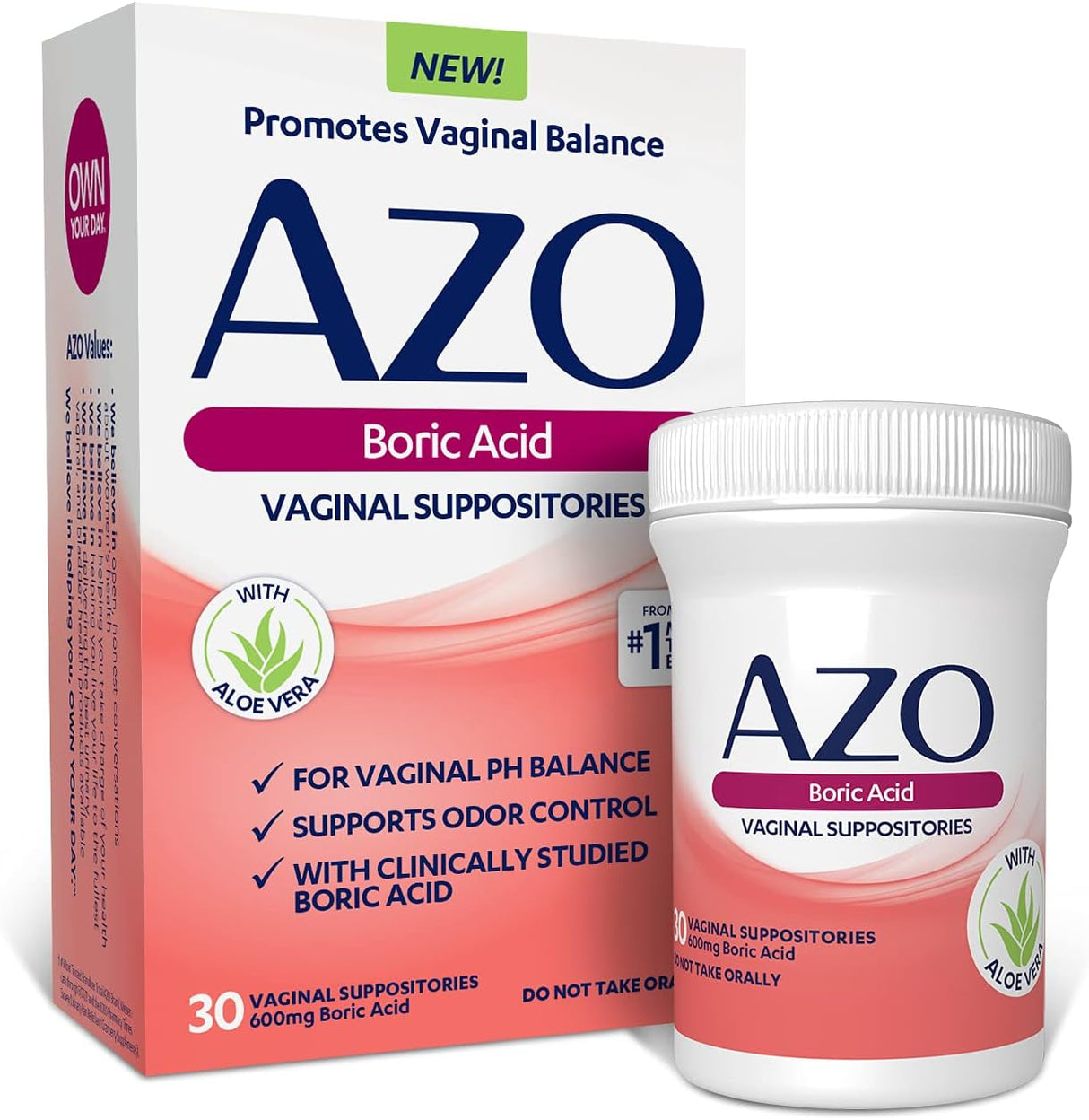 Suplementos Alimenticios Supositorios vaginales ácido bórico