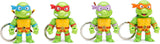 JadaToys Figuras Coleccionables TMNT 2.5 4-Pack con llavero