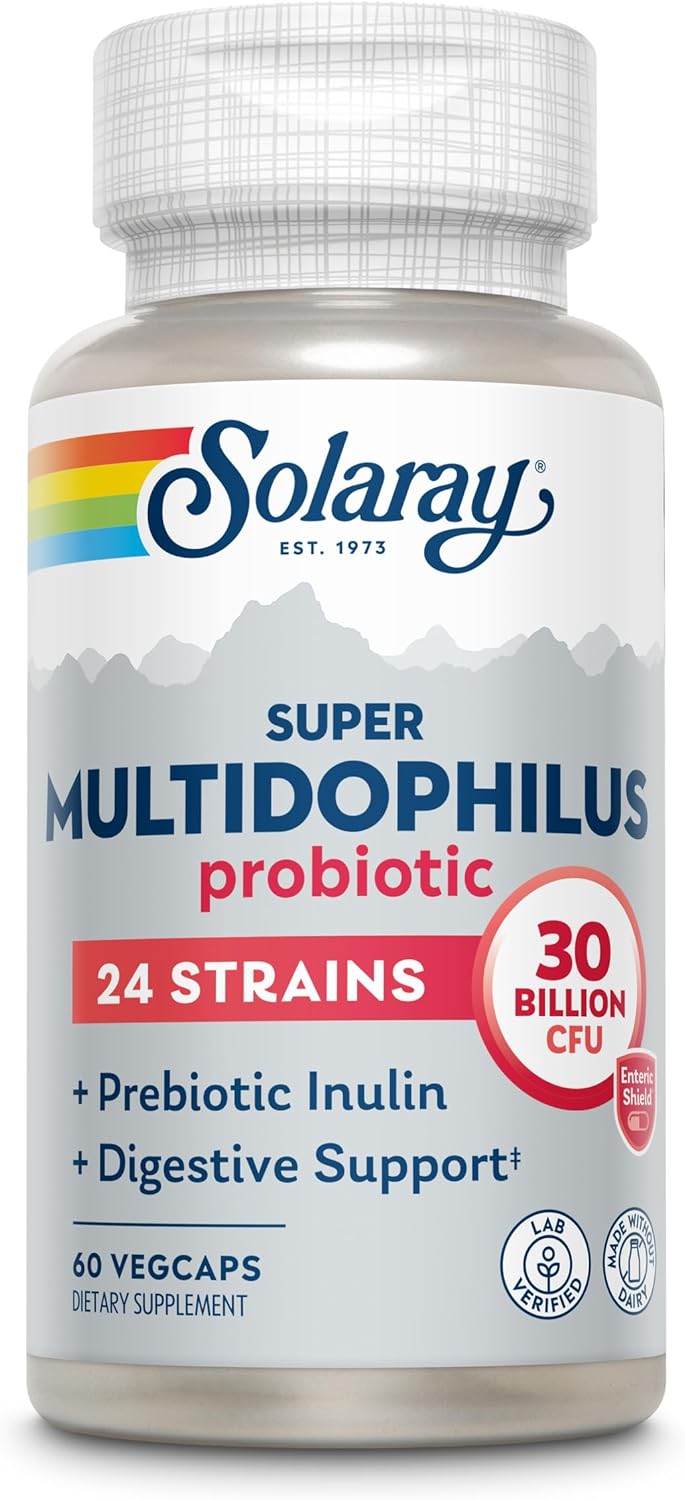 SOLARAY Probiótico Multidophilus 24 Cepas 30B CFU 30 Cajas