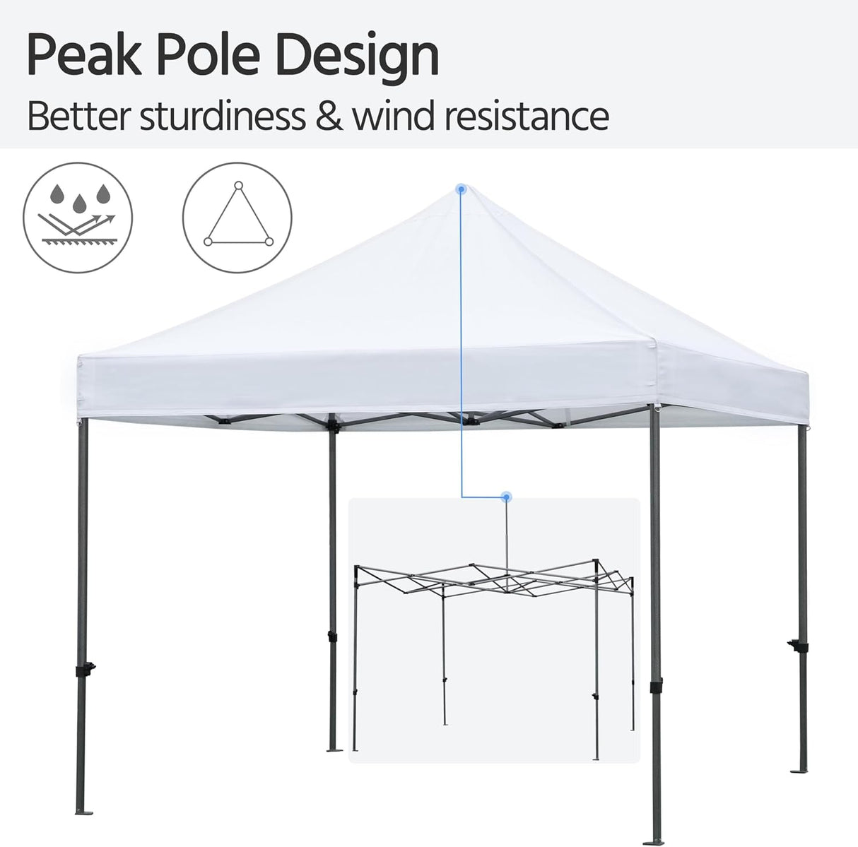 Tienda Yaheetech: Carpa Instantánea 10x10, Pesada y Impermeable