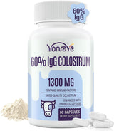 Cápsulas de Colostro Bovino 1300mg - 60% IgG - 60 Cápsulas