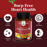 Aceite de Hígado de Bacalao Islandés, 1000mg, Omega 3, D3 & A