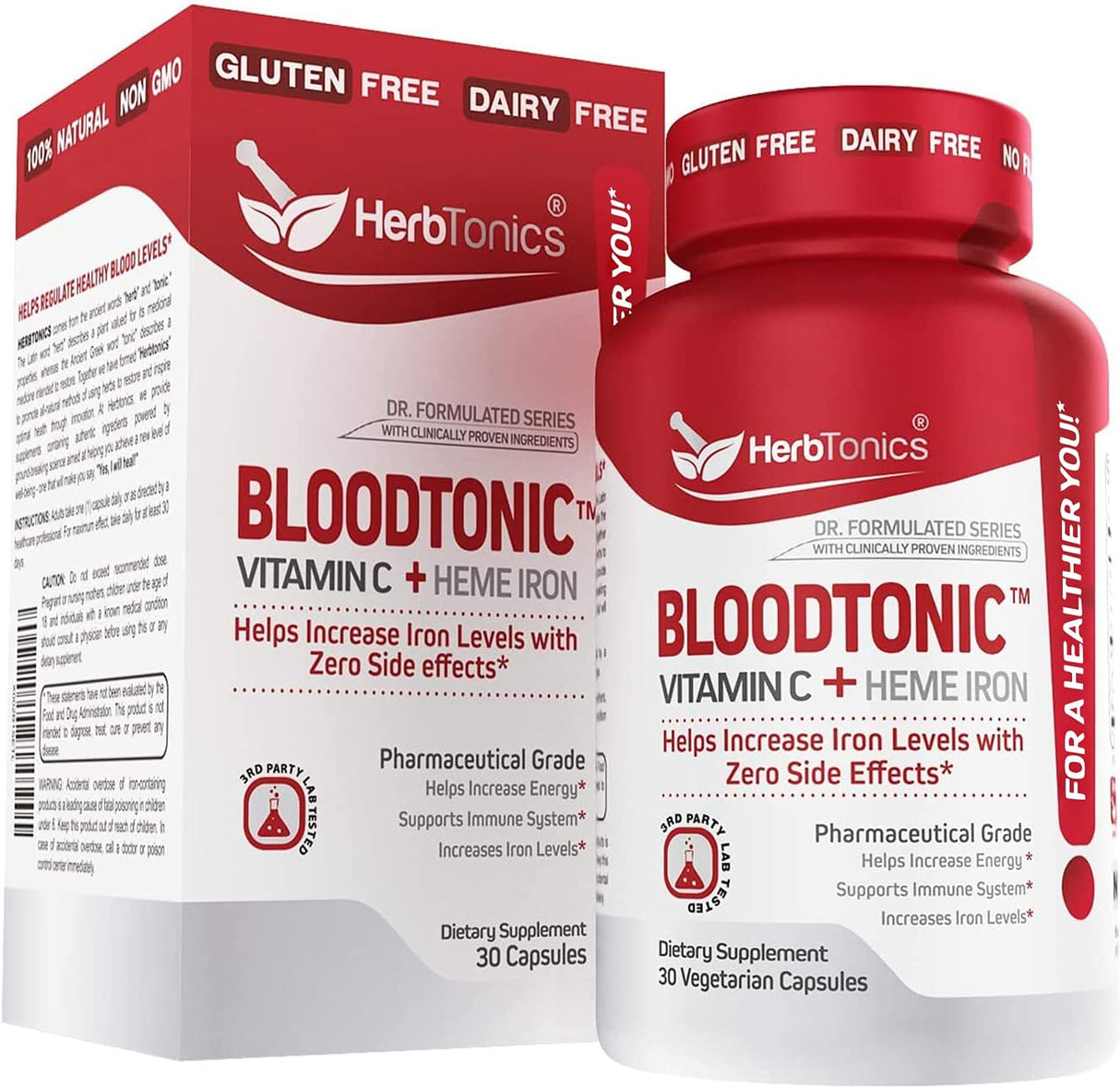 Suplementos de hierro estimulante de sangre  con vitamina C
